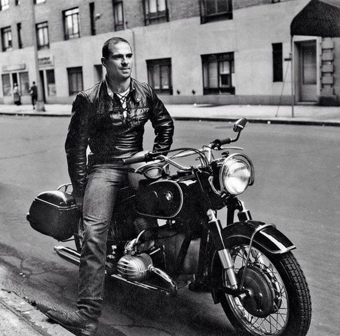 Oliver Sacks on a motorbike