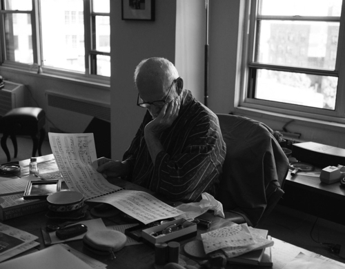 Oliver Sacks studying Bach