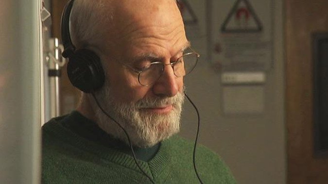 Oliver Sacks listening to music