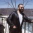 Oliver Sacks wearing a leather jacket